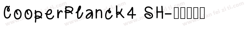 CooperPlanck4 SH字体转换